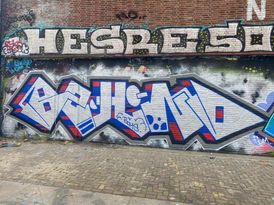behind, ndsm, graffiti, amsterdam